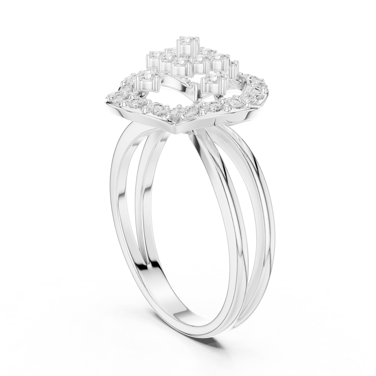 Round Halo Lab Grown Diamond Ring