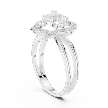 Round Halo Lab Grown Diamond Ring