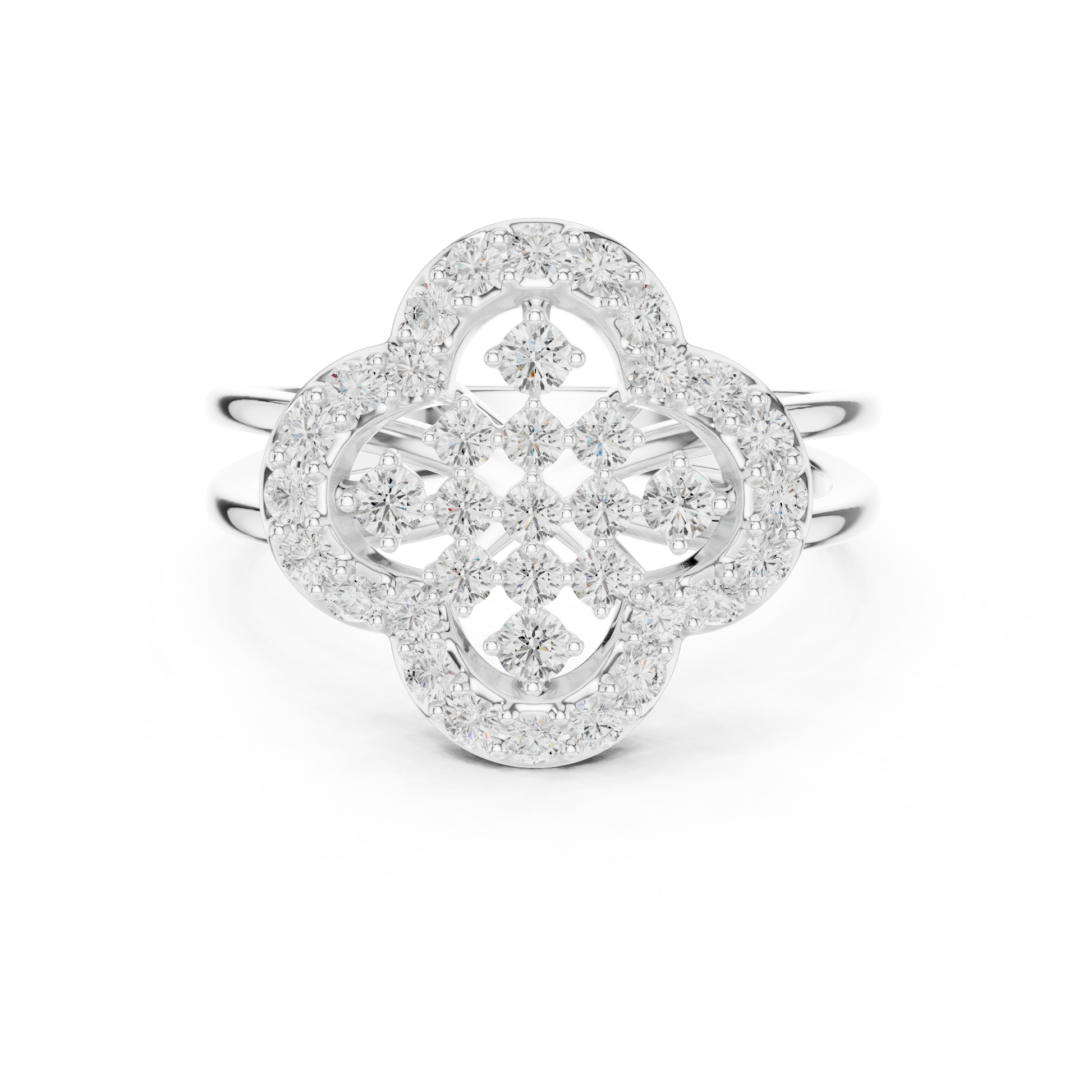 Round Halo Lab Grown Diamond Ring