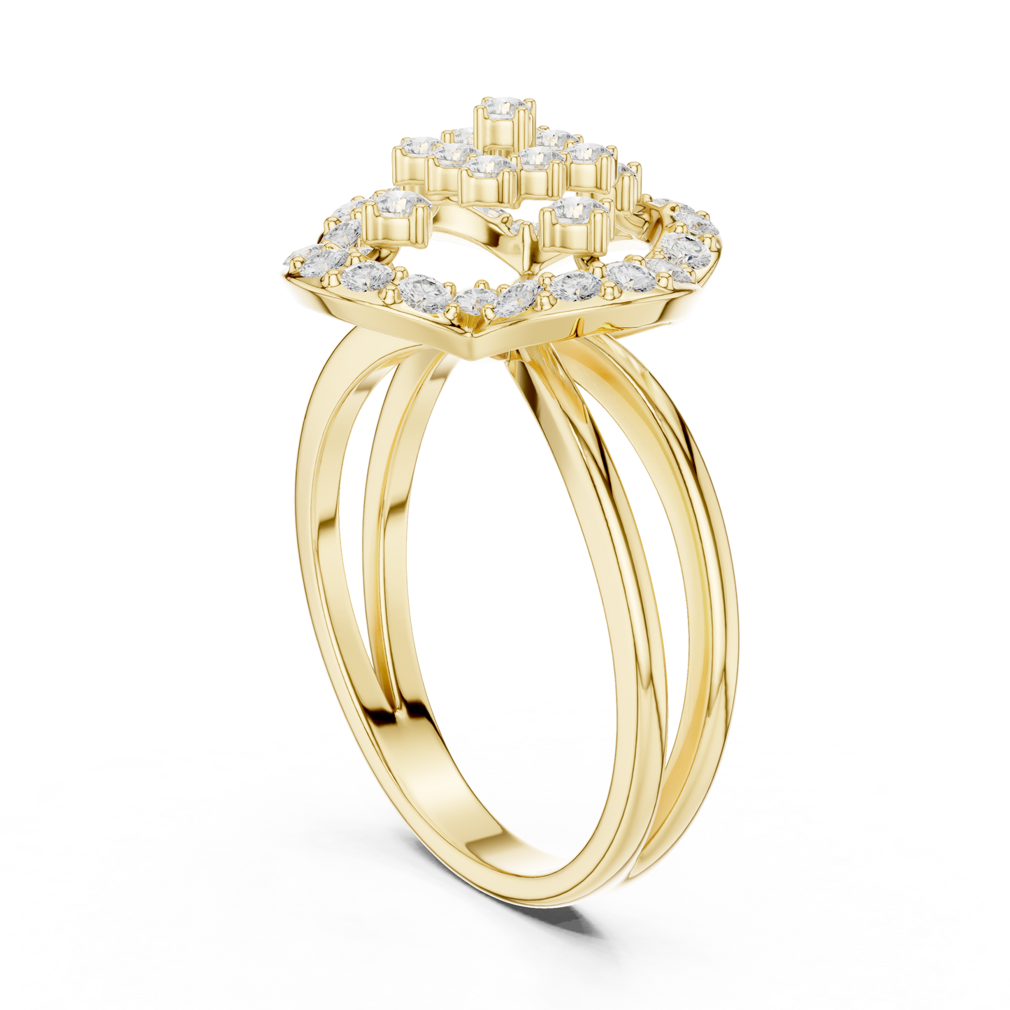 Round Halo Lab Grown Diamond Ring