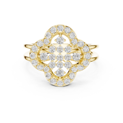 Round Halo Lab Grown Diamond Ring