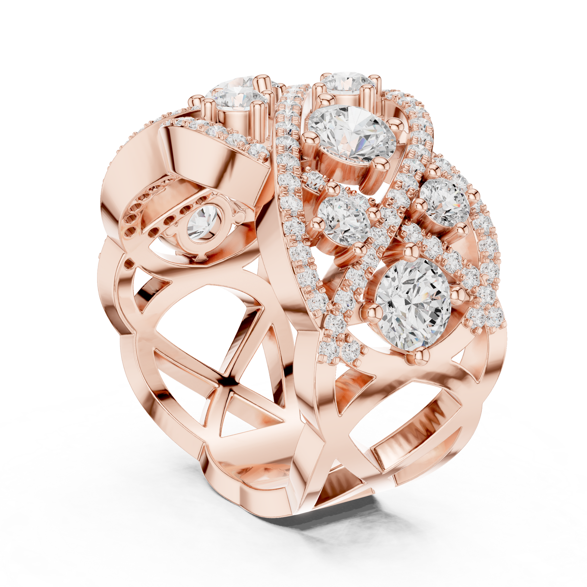 Mixed Shape Lab Grown Diamond Halo Ring
