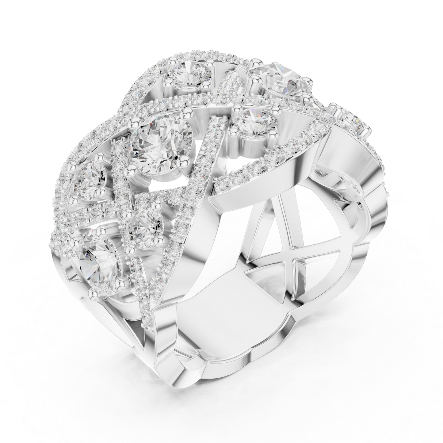 Mixed Shape Lab Grown Diamond Halo Ring