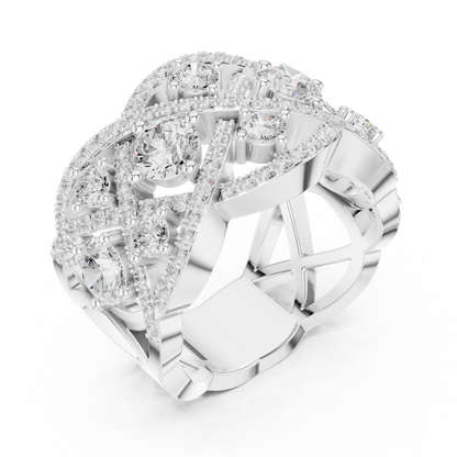 Mixed Shape Lab Grown Diamond Halo Ring