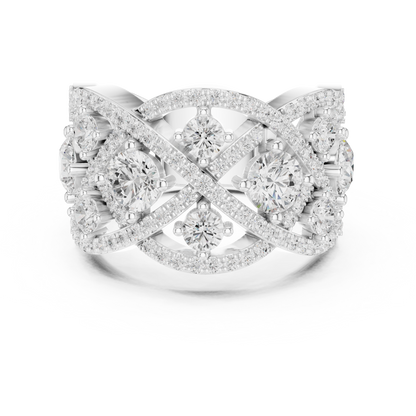 Mixed Shape Lab Grown Diamond Halo Ring