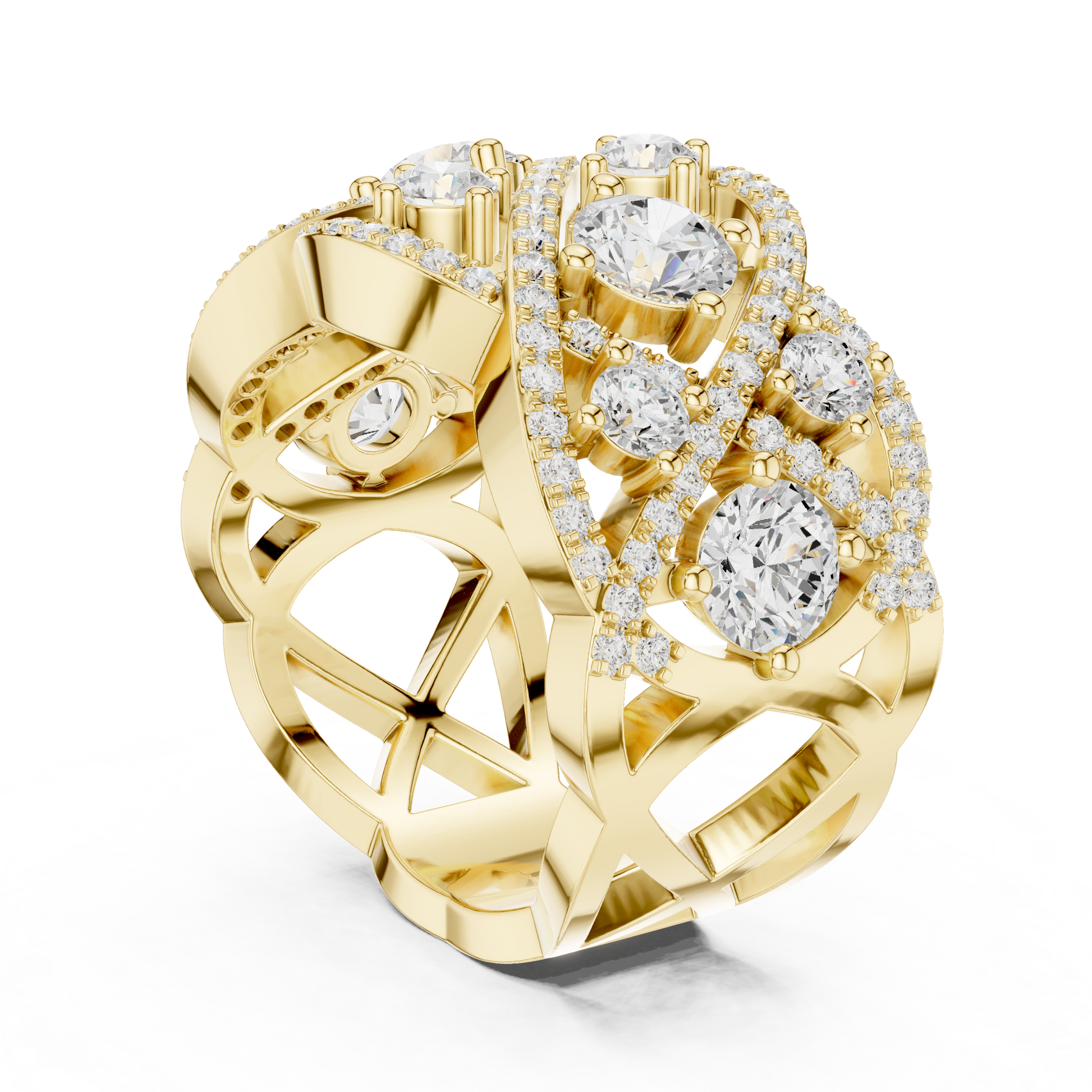 Mixed Shape Lab Grown Diamond Halo Ring