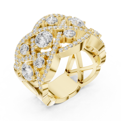 Mixed Shape Lab Grown Diamond Halo Ring