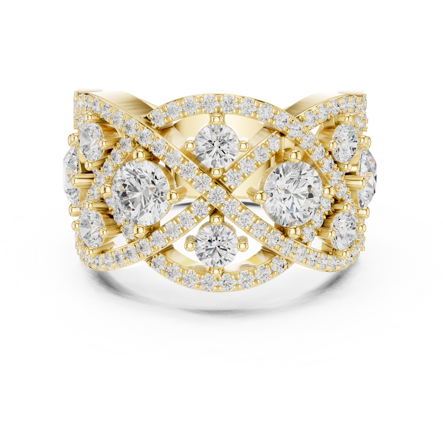 Mixed Shape Lab Grown Diamond Halo Ring