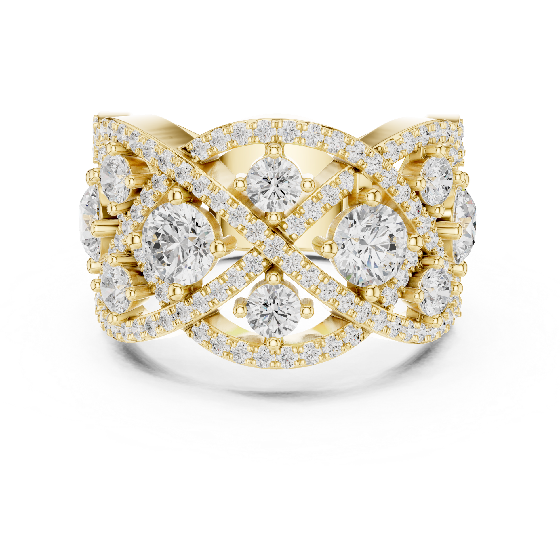 Mixed Shape Lab Grown Diamond Halo Ring