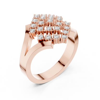 Round Halo Lab Grown Diamond Ring