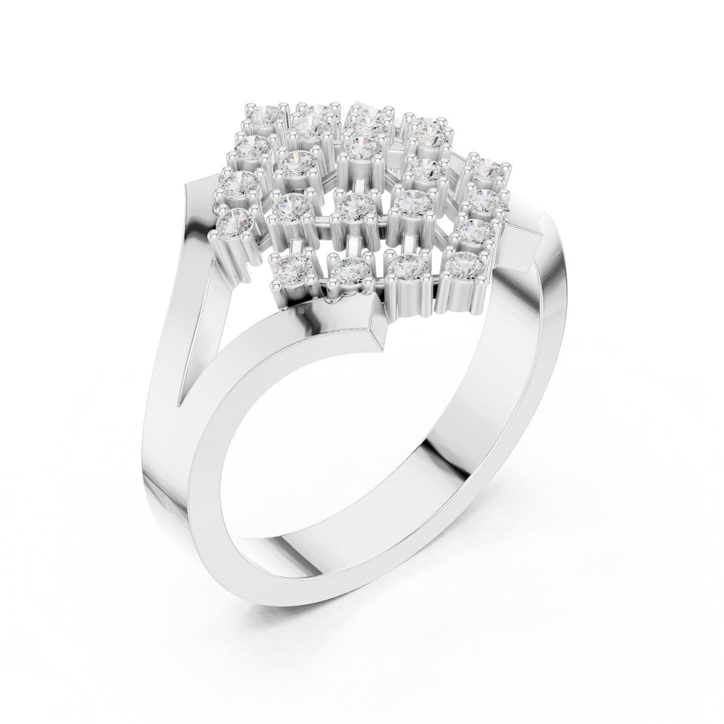 Round Halo Lab Grown Diamond Ring