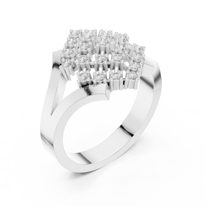 Round Halo Lab Grown Diamond Ring