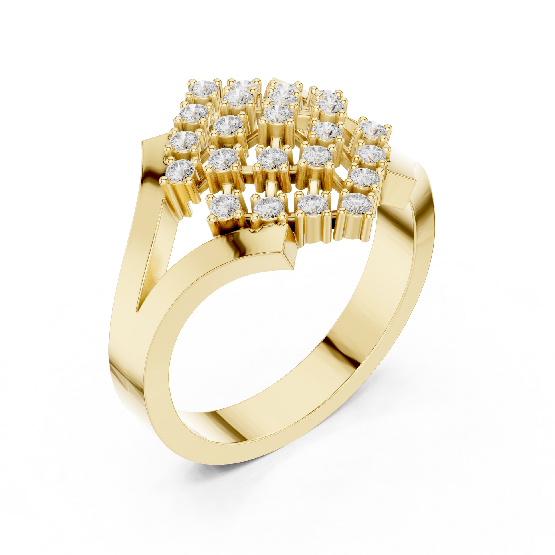 Round Halo Lab Grown Diamond Ring