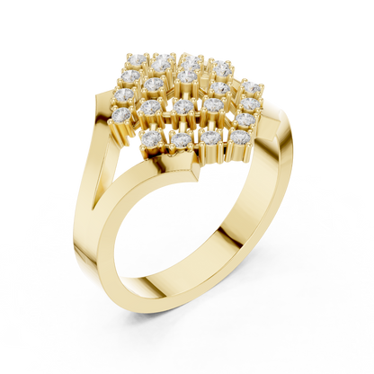 Round Halo Lab Grown Diamond Ring