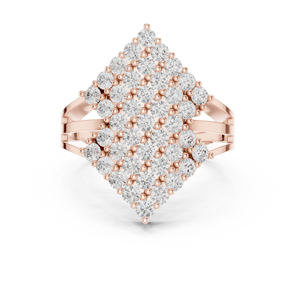 Round Halo Lab Grown Diamond Ring