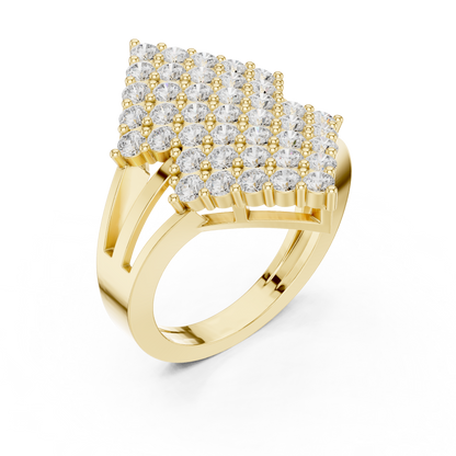 Round Halo Lab Grown Diamond Ring