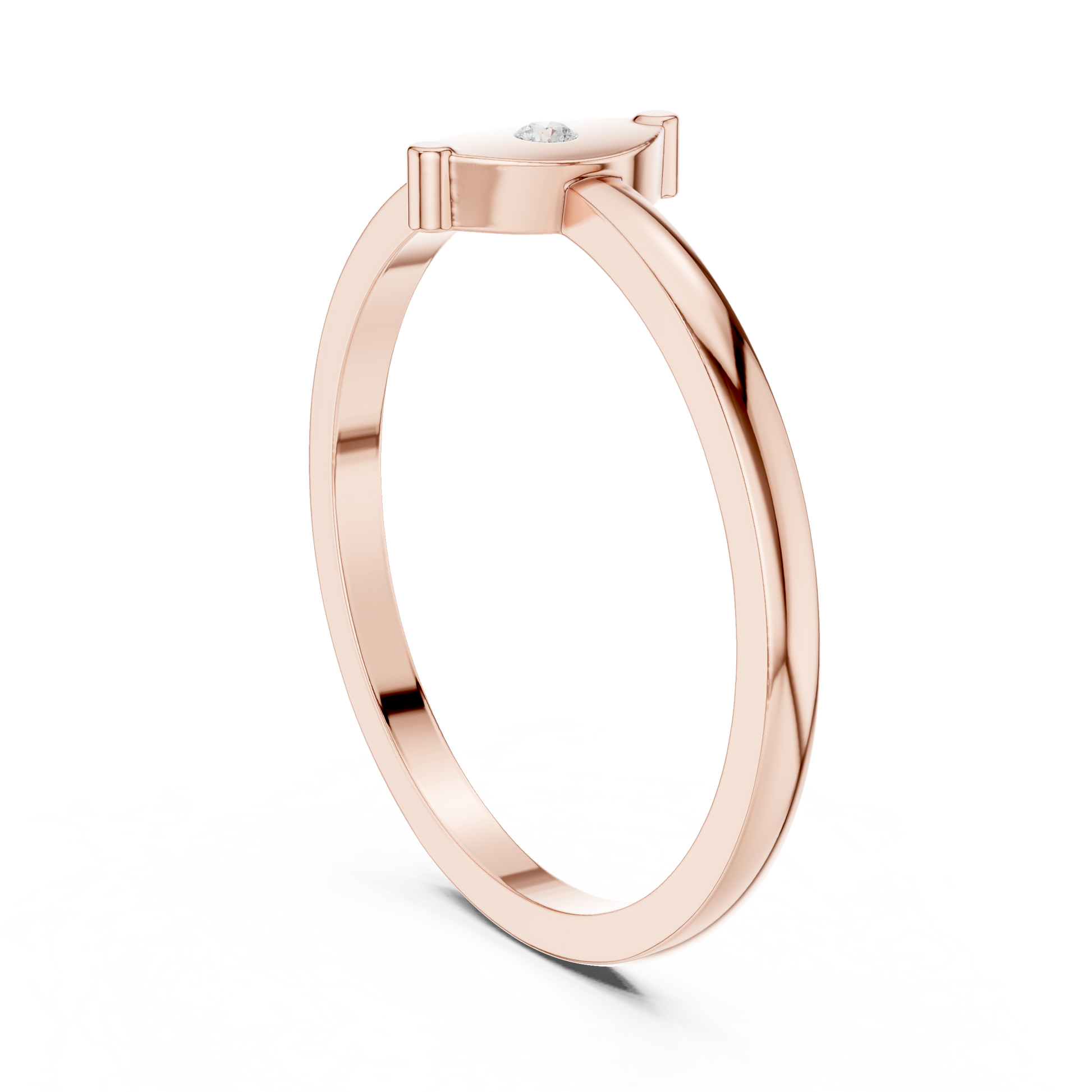 Round Solitaire Lab Grown Diamond Ring