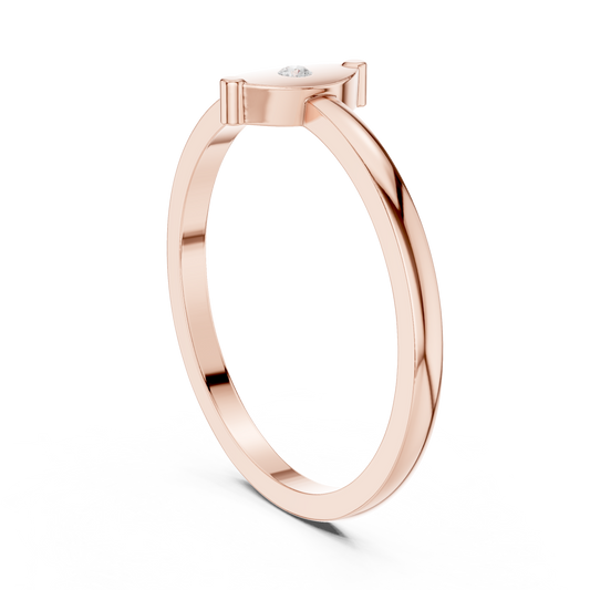 Round Solitaire Lab Grown Diamond Ring
