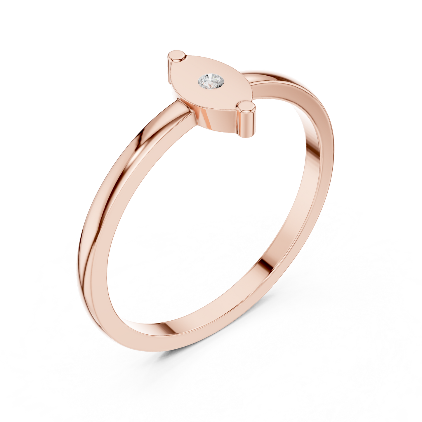 Round Solitaire Lab Grown Diamond Ring