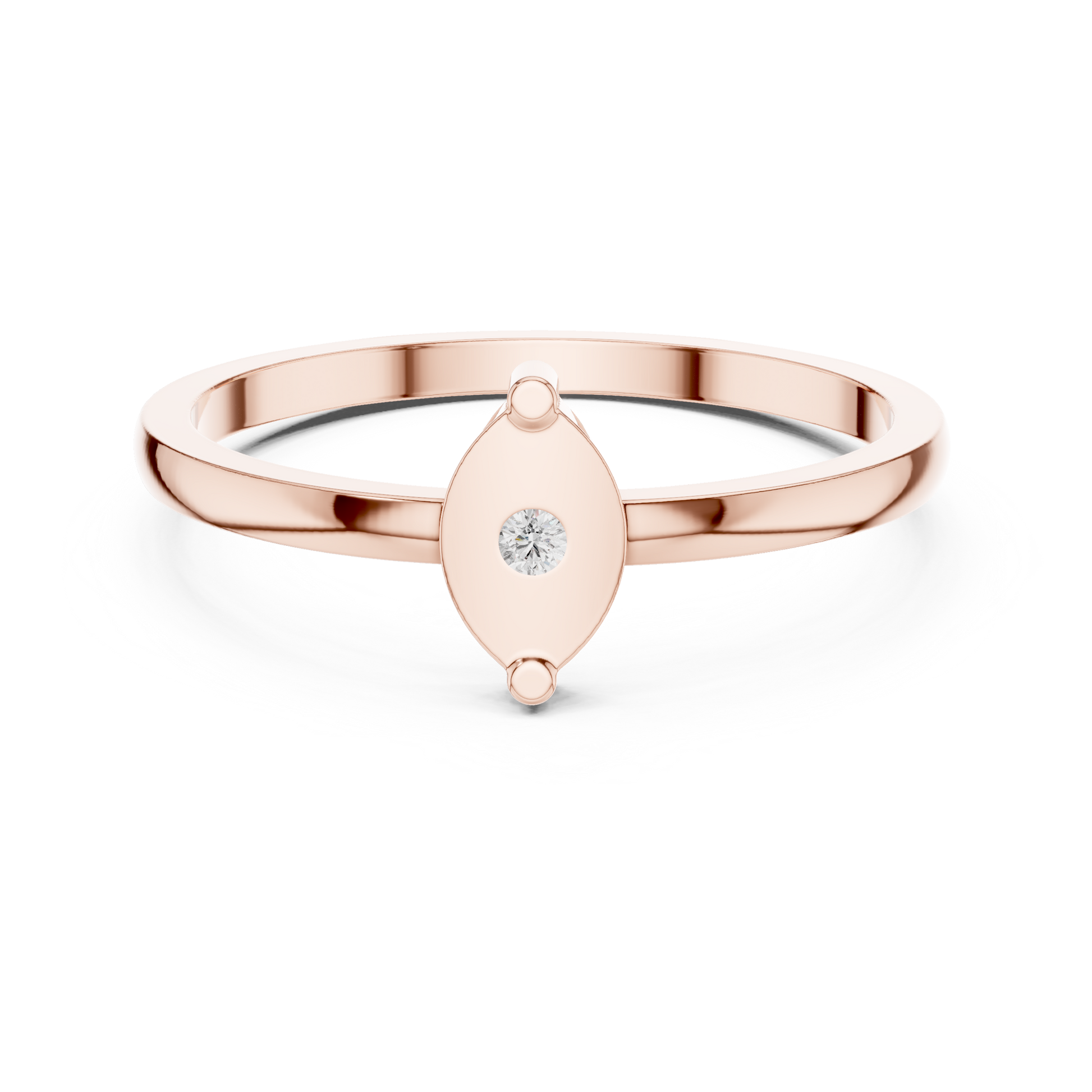 Round Solitaire Lab Grown Diamond Ring