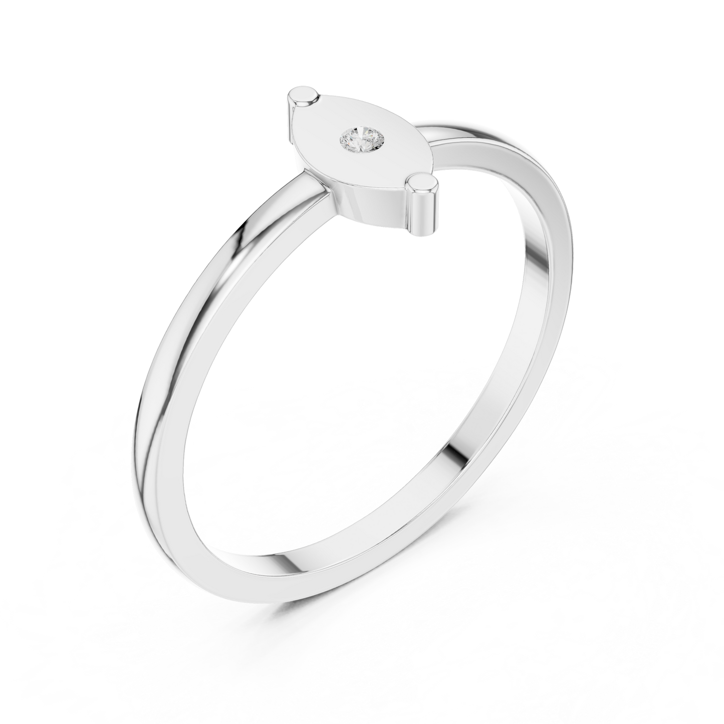 Round Solitaire Lab Grown Diamond Ring