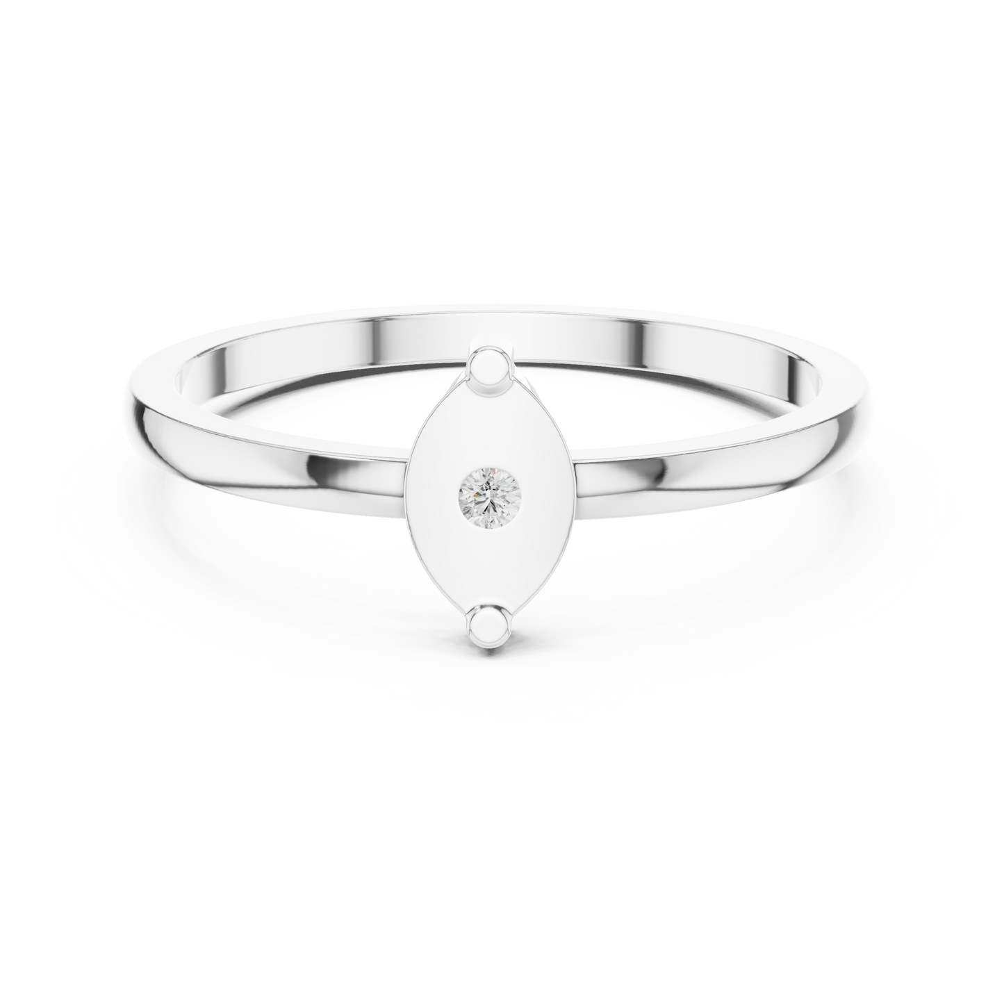 Round Solitaire Lab Grown Diamond Ring