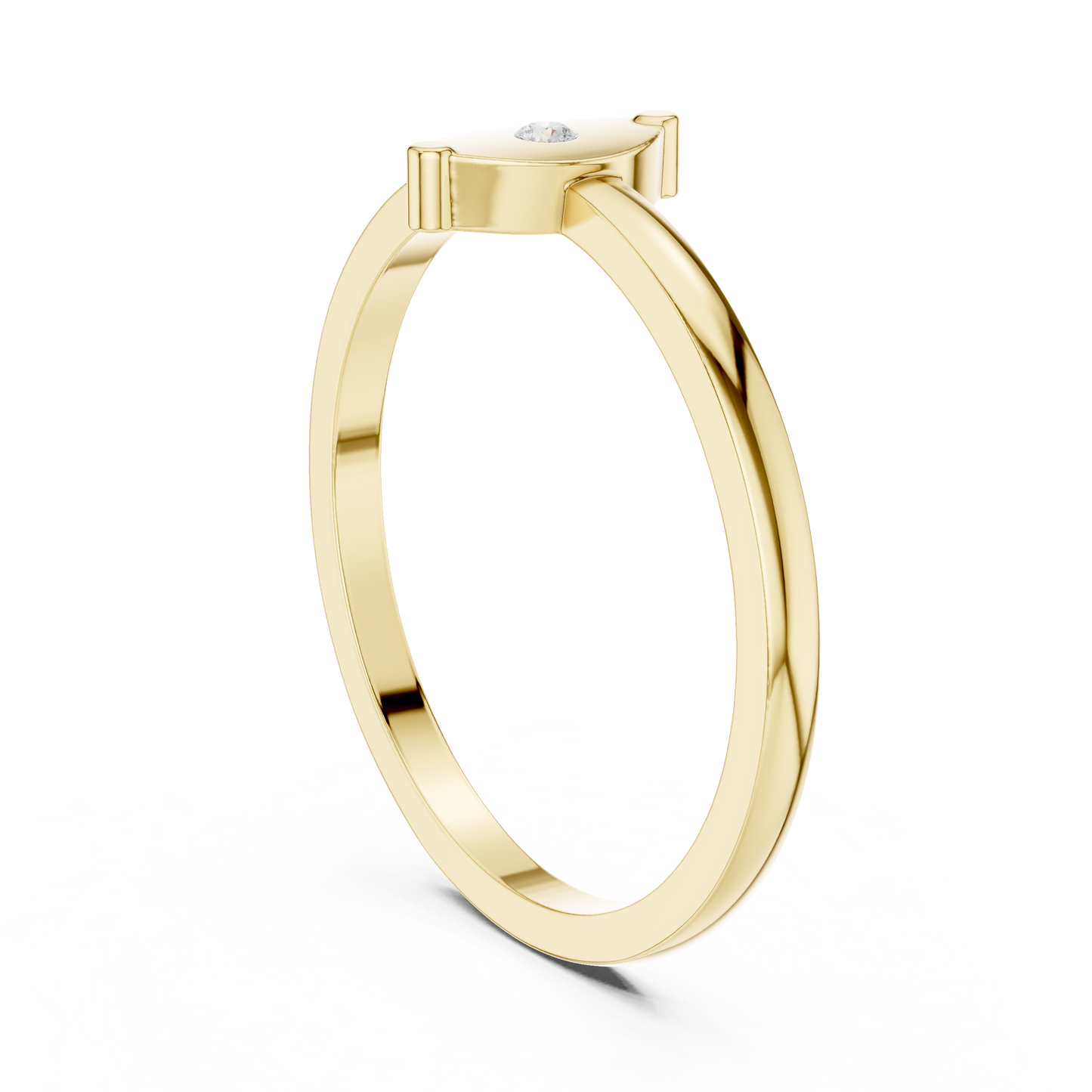 Round Solitaire Lab Grown Diamond Ring