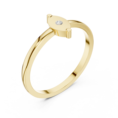 Round Solitaire Lab Grown Diamond Ring