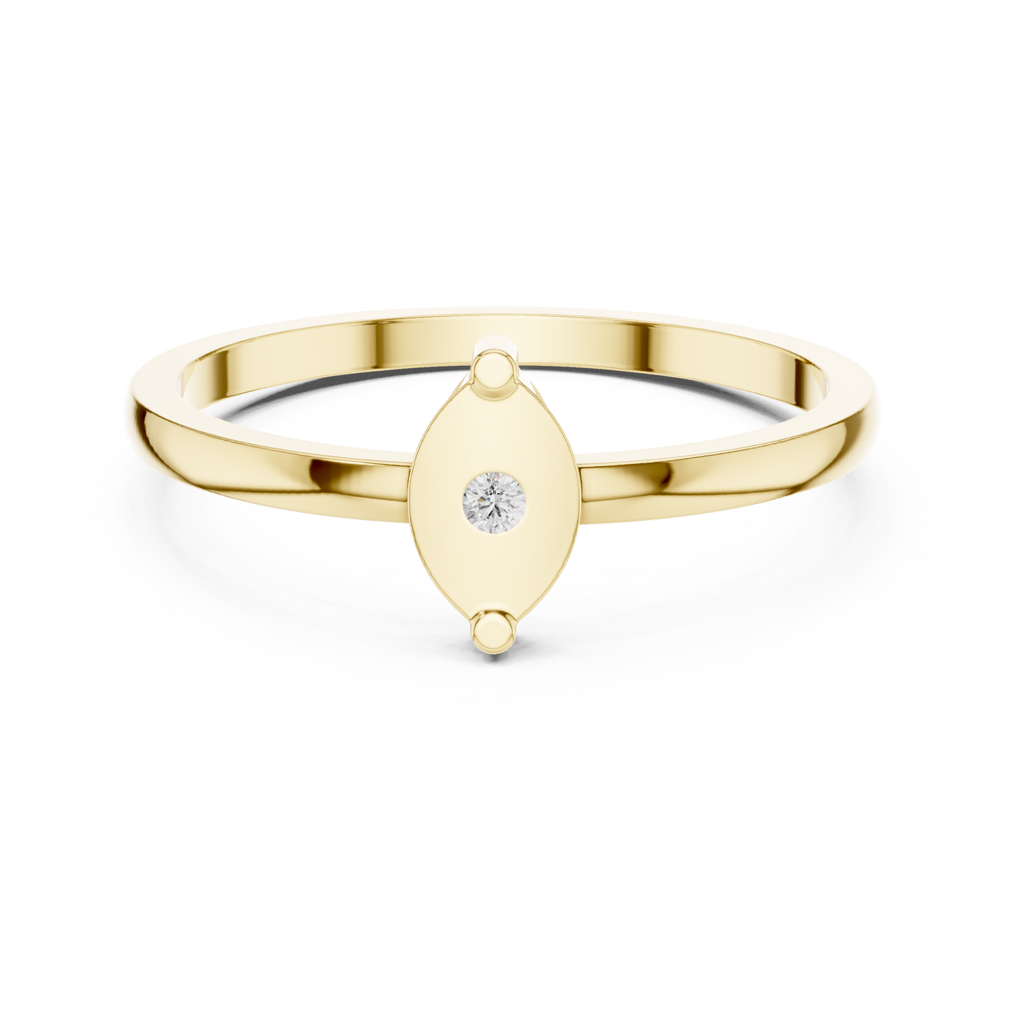 Round Solitaire Lab Grown Diamond Ring