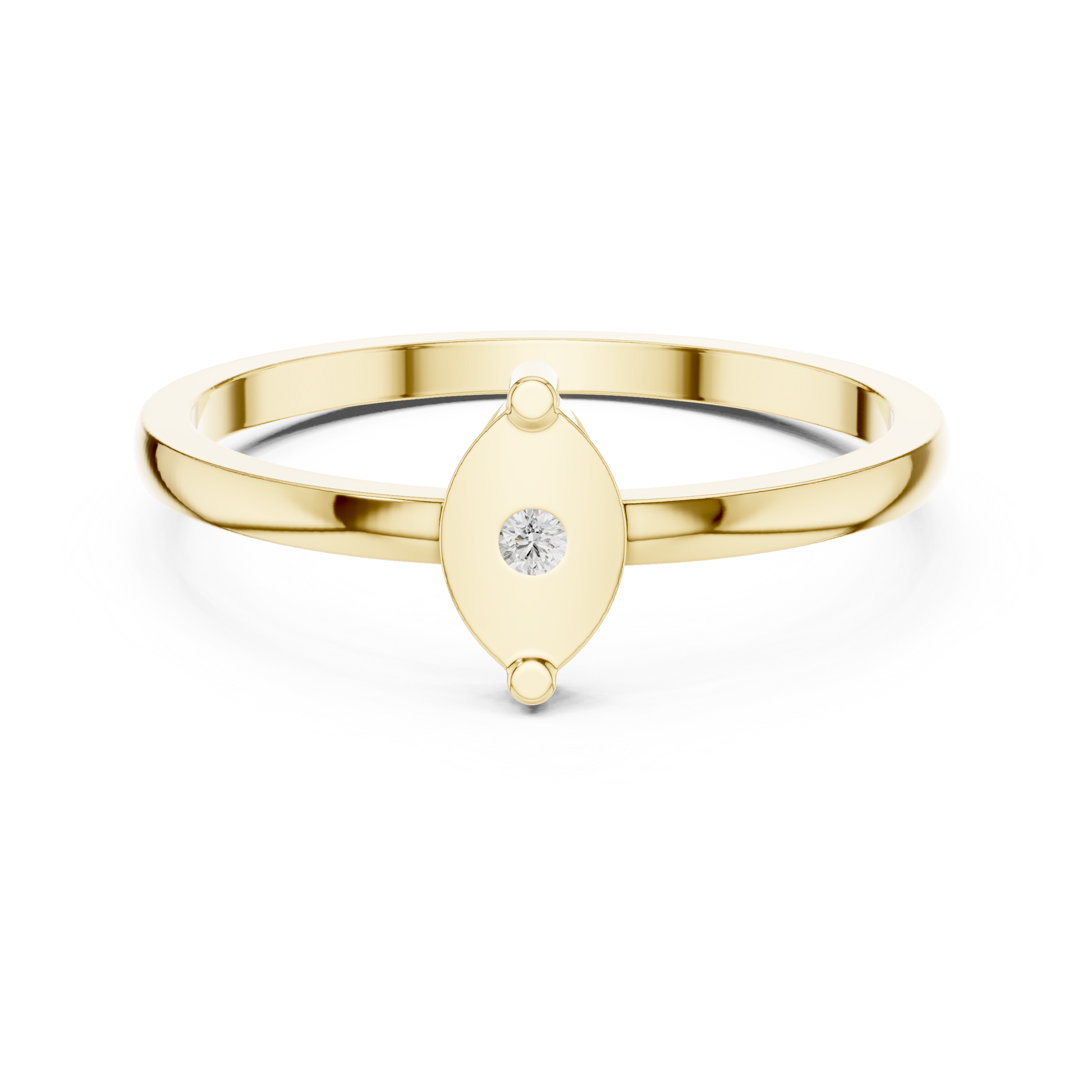 Round Solitaire Lab Grown Diamond Ring