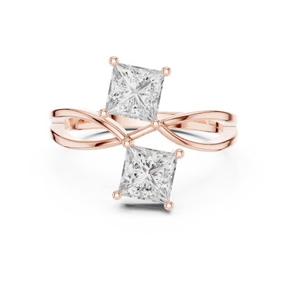 Round Three Stone Lab Grown Diamond Ring