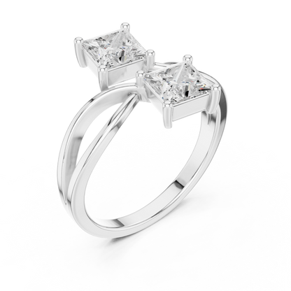 Round Three Stone Lab Grown Diamond Ring