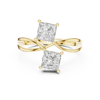 Round Three Stone Lab Grown Diamond Ring