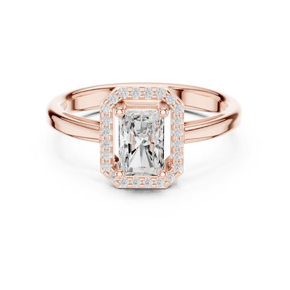Mixed Shape Lab Grown Diamond Halo Ring