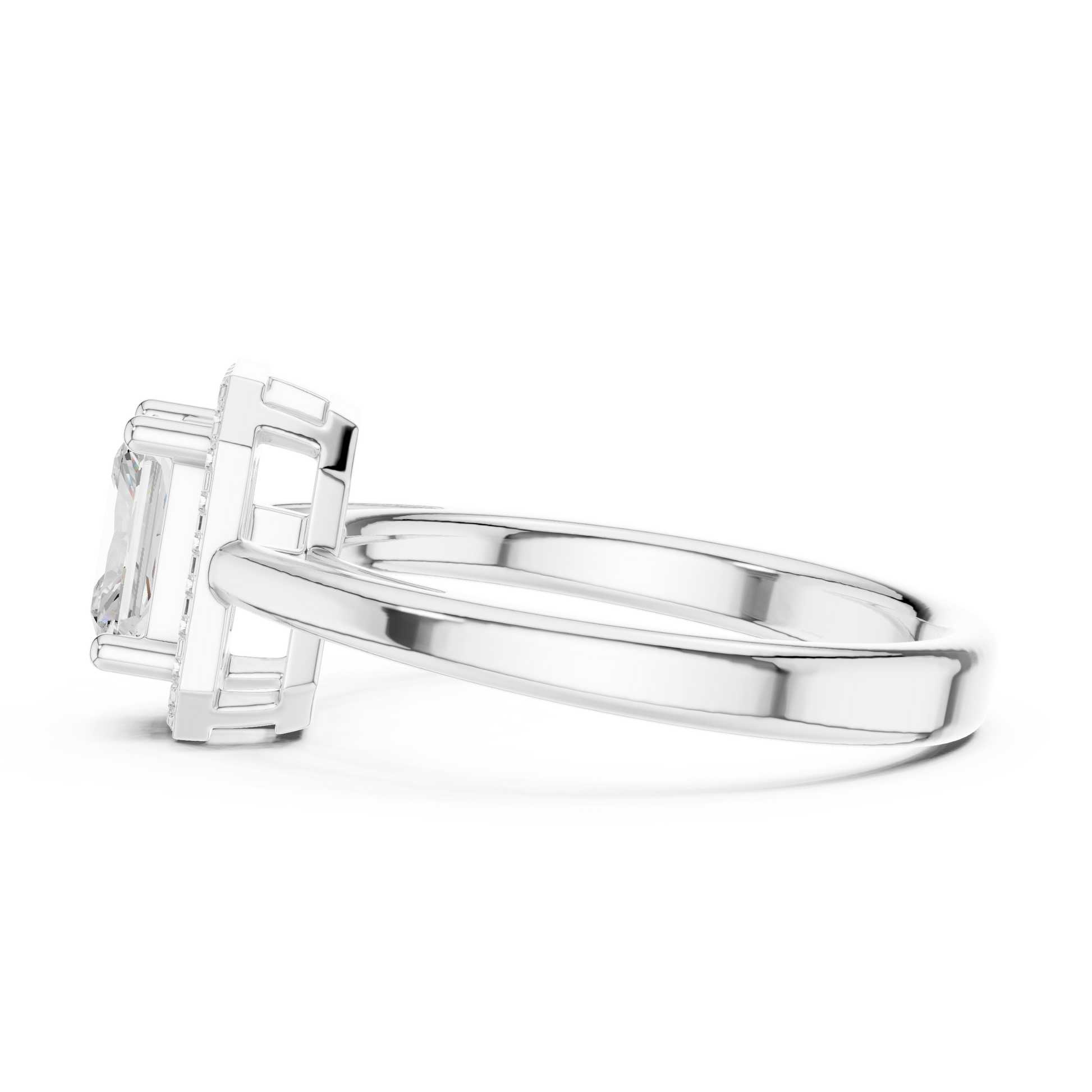 Mixed Shape Lab Grown Diamond Halo Ring