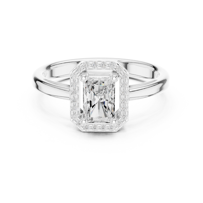Mixed Shape Lab Grown Diamond Halo Ring