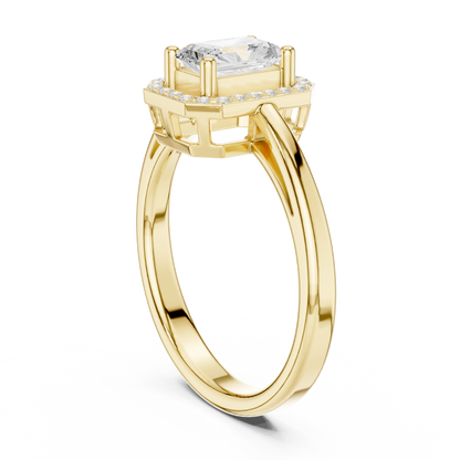 Mixed Shape Lab Grown Diamond Halo Ring