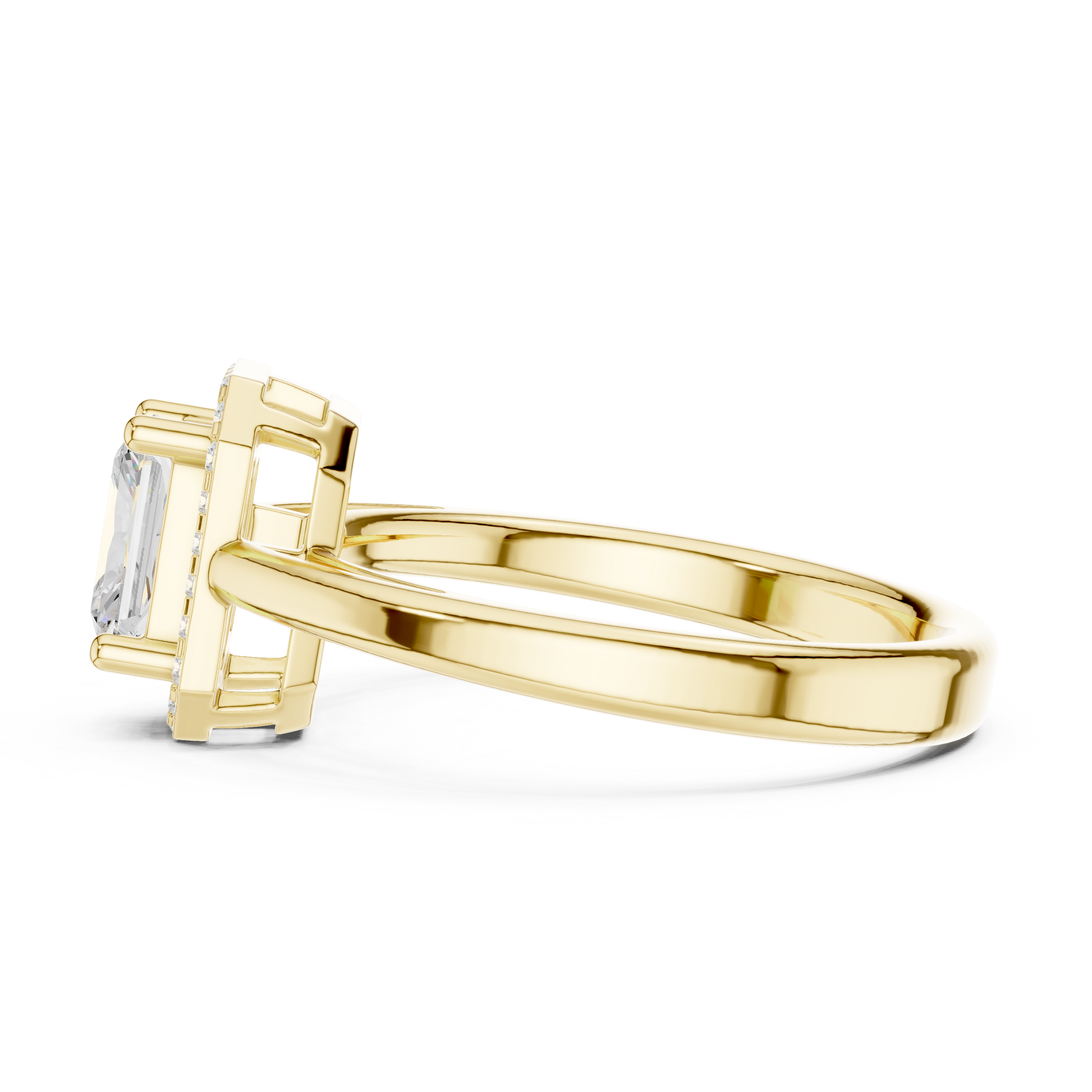 Mixed Shape Lab Grown Diamond Halo Ring