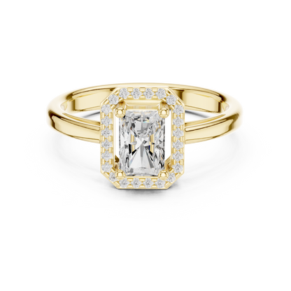 Mixed Shape Lab Grown Diamond Halo Ring