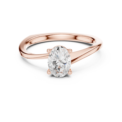 Round Solitaire Lab Grown Diamond Ring