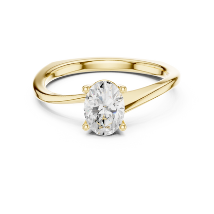 Round Solitaire Lab Grown Diamond Ring