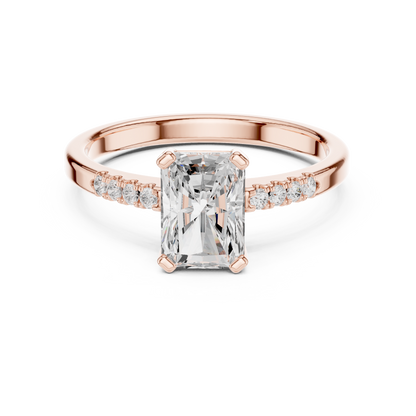 Mixed Shape Lab Grown Diamond Side Stone Ring