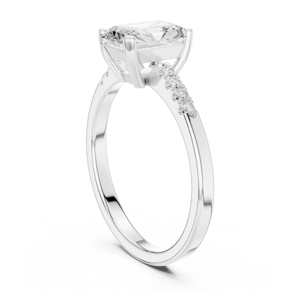 Mixed Shape Lab Grown Diamond Side Stone Ring