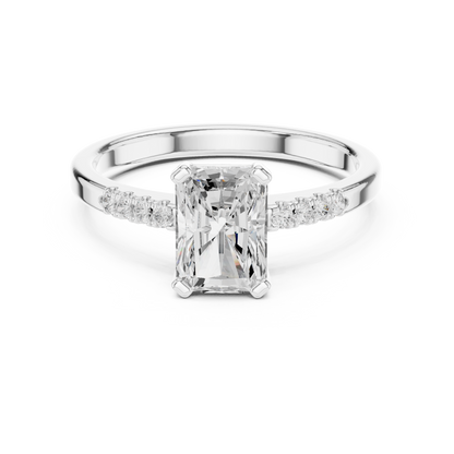 Mixed Shape Lab Grown Diamond Side Stone Ring