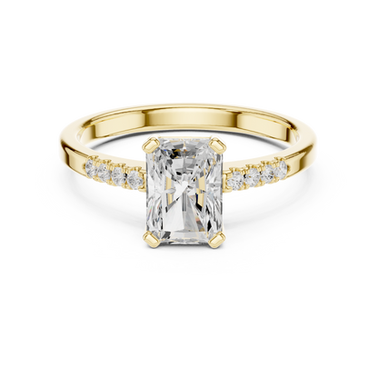Mixed Shape Lab Grown Diamond Side Stone Ring