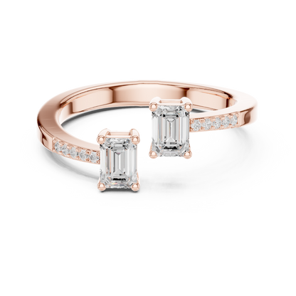 Mixed Shape Lab Grown Diamond Side Stone Ring