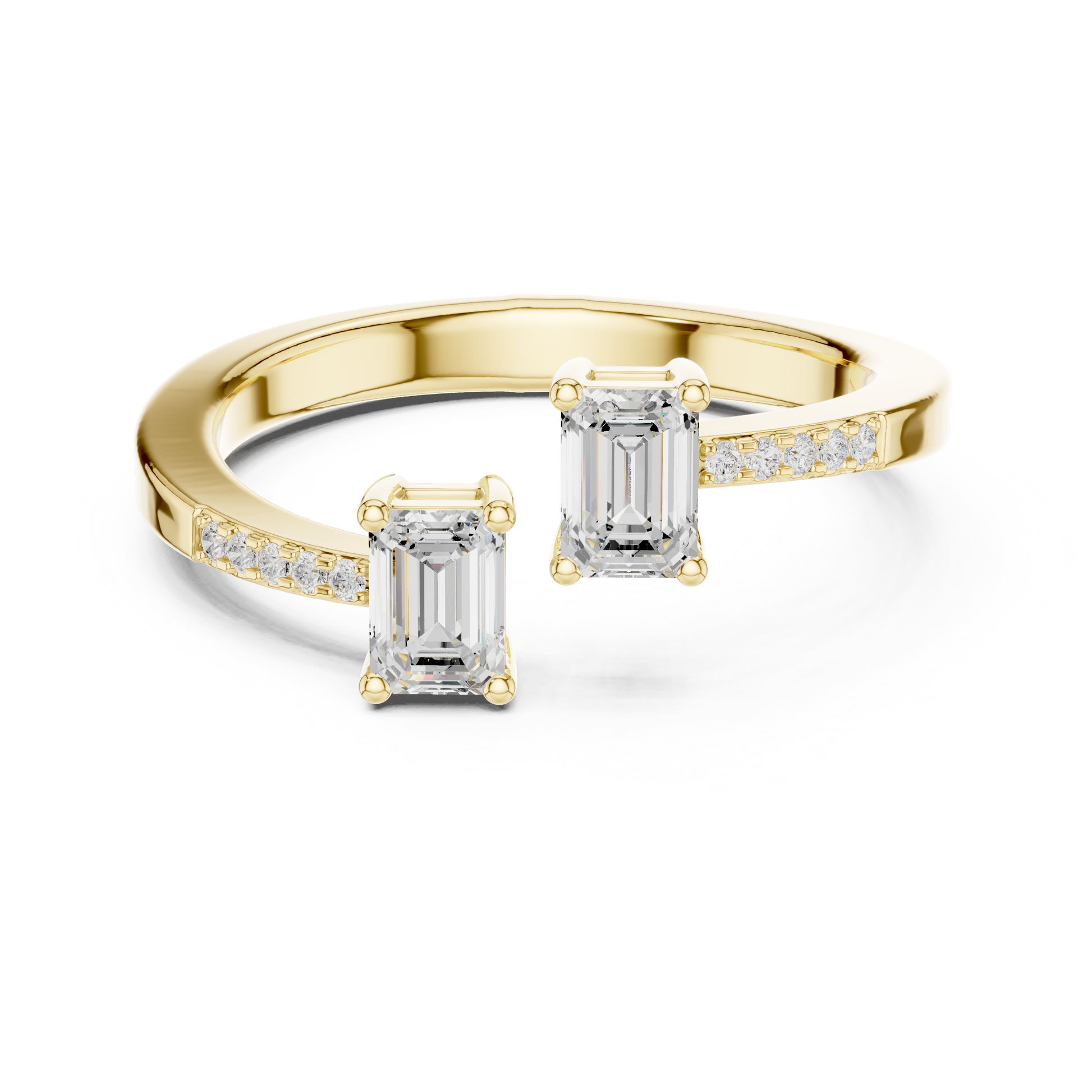 Mixed Shape Lab Grown Diamond Side Stone Ring