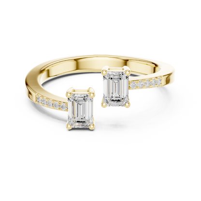 Mixed Shape Lab Grown Diamond Side Stone Ring