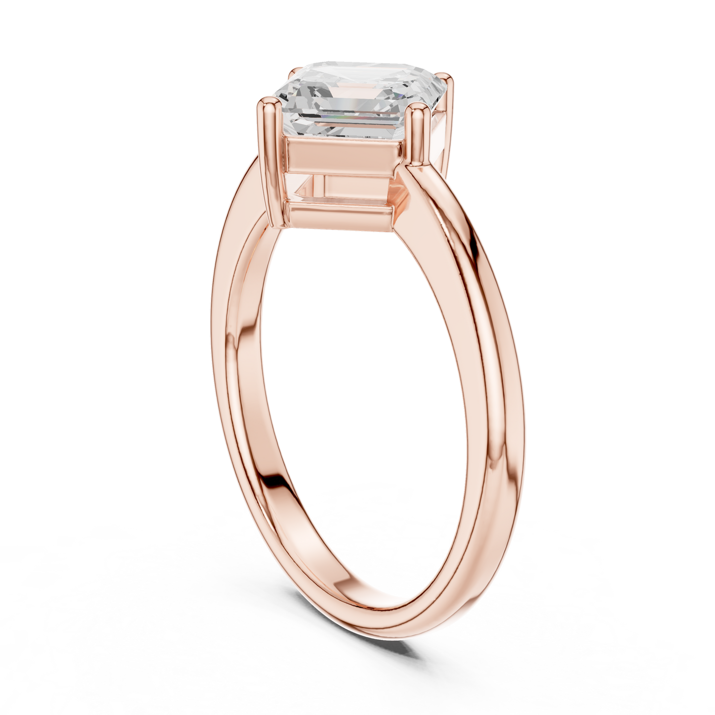 Mixed Shape Lab Grown Diamond Solitaire Ring