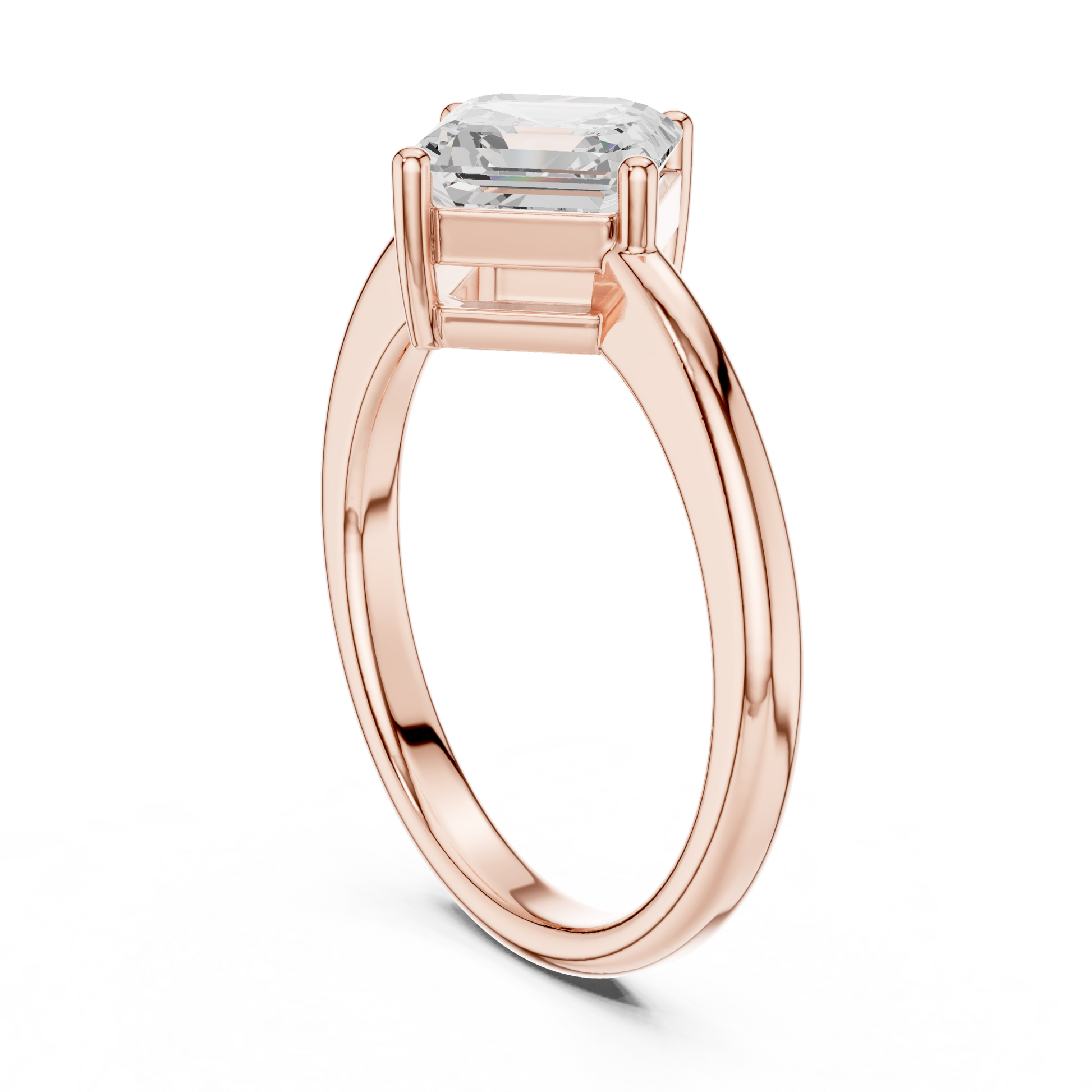 Mixed Shape Lab Grown Diamond Solitaire Ring